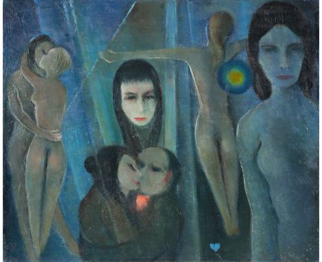 Juncker, FranzSpeyer, 1899 - Homburg, 198050 x 60 cm, o. R.Ohne Titel. Öl auf Leinwand.Privatbesitz, Rheinland-Pfalz.
