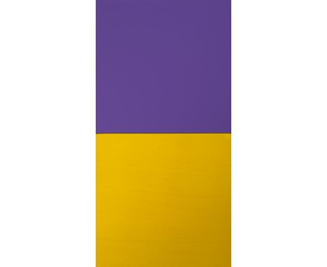 Lachauer, AlfonsRosenheim, geboren 194440 x 20 x 3 cm54° Nord, 48° Süd, 2022. Öl auf Holz. In Faserstift rückseitig signiert.
