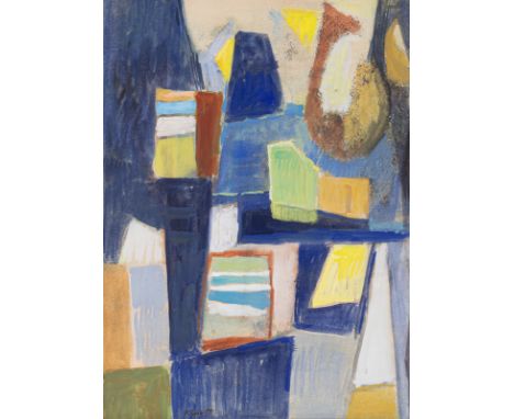 Klose, PaulHanau, 1912 - Wetzlar, 198240 x 29 cm, R.Ohne Titel, 1954. Aquarell auf Papier. In Aquarell unten mittig signiert 