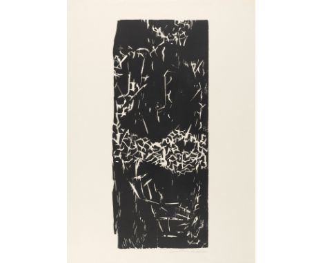 Mansen, MatthiasRavensburg, 1958Blattgröße: 87 x 63 cm, o. R.Ohne Titel. Holzschnitt auf Papier. In Bleistift unten rechts si
