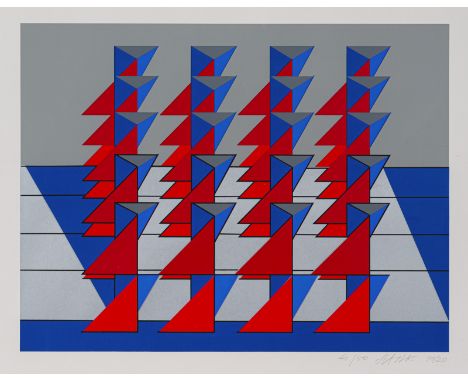 Konvolut:  12 GrafikenVersch., o. R.Verschiedene Künstler u.a. Pfahler, Bubenik und Hajek. Farbserigraphie. Teilweise signier