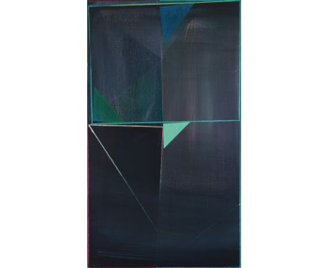 Lenke, StefanJena, 197664,5 x 36 cm, o. R.Ohne Titel, 2005. Acryl und Pigment auf Leinwand. In Faserstift rückseitig auf dem 