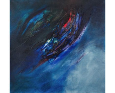 Kuckei, PeterHusum, 1938 - Leer, 202392 x 95 cm, R.Ohne Titel, 1986/1987. Öl auf Leinwand. In Öl rückseitig signiert, datiert