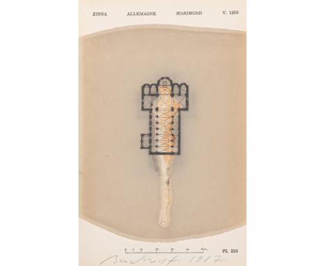 Brodwolf, JürgenDübendorf/Zürich, geboren 1932Buchformat: 30 x 26,5 x 3 cmOhne Titel, 1987. Buch mit sechs Mischtechniken auf