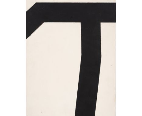 Schad, RobertRavensburg, geboren 195330 x 23 cmOhne Titel, 1998. Lack auf Metall. In Faserstift rückseitig signiert und datie