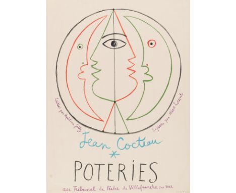 Cocteau, JeanMaisons-Laffitte, 1889 - Milly-la-Forêt, 1963Blattgröße: 64,5 x 48,5 cm, o. R."Poterie", 1954. Farblithografie a