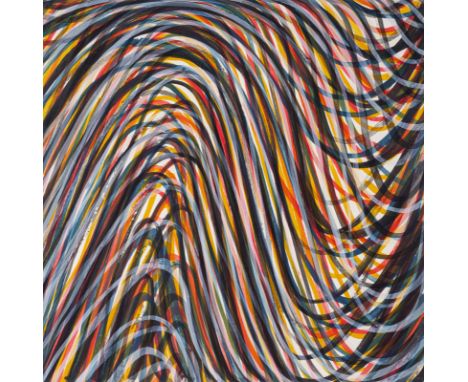 Lewitt, SolHartford/Conn., 1928 - New York, 200789 x 89 cm, R."Wavy brushstrokes superimposed", 1995. Farbradierung auf Bütte