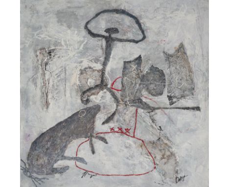 Zhou BrothersGuangxi, 1952; 195792 x 91 cm, o. R."Chicago winter", 1989. Mischtechnik auf Büttenkarton. In Faserstift unten s