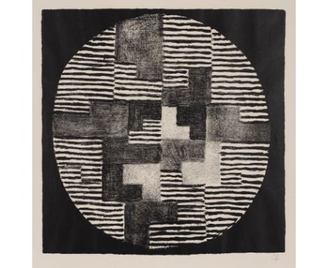 Fleischmann, AdolfEsslingen, 1892 - Stuttgart, 196847 x 46 cm, R.Ohne Titel. Serigraphie auf Papier. In Bleistift unten recht