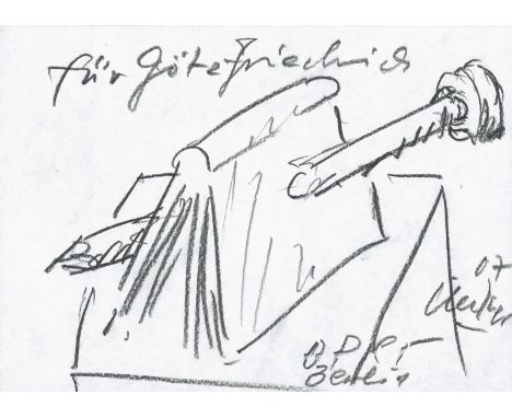 Uecker, GüntherWendorf/Mecklenburg, 193015 x 21 cm, o. R.Ohne Titel, 2007. Bleistift auf Papier. In Bleistift unten rechts si
