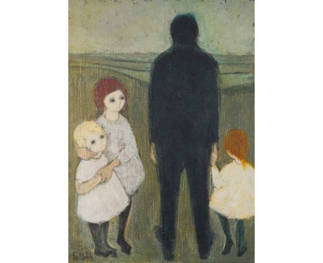 Abresch, ChristelSulzbach/Saar, 1931 - Neustadt/Weinstraße, 201170 x 50 cm, R."Spaziergang", 1965/1966. Öl auf Leinwand. In s