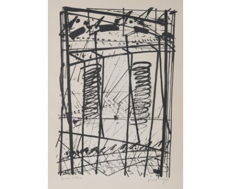 Sonderborg, d.i. Kurt R. HoffmannSonderborg, 1923 - Hamburg, 200870 x 55 cmOhne Titel, 1966. Lithografie auf Bütten. In Bleis