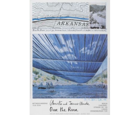 Christo, d.i. Christo JavacheffGabrowo/Bulgarien, 1935 - New York, 202084 x 59 cm, o. R."Christo and Jeanne-Claude - Over the