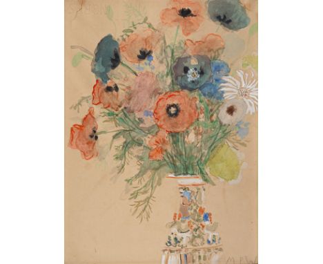 Peiffer Watenphul, MaxWeferlingen, 1896 - Rom, 197645,5 x 33 cm, R."Blumenstilleben", 1937. Aquarell über Bleistift auf Bütte