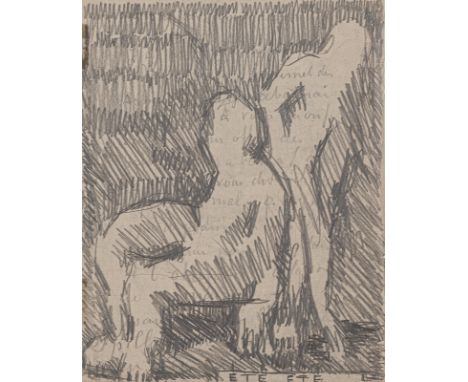 Soutter, LouisMorges, 1871 - Ballaigues, 194222 x 17,5 cm, o. R."Été Été". Bleistift auf Papier. Doppelseitige Zeichnung. Ein