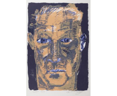Fetting, RainerWilhelmshaven/Oldenburg, 1949Blattgröße: 100 x 70 cm; 83 x 97 cm, o. R."Selbst", 2001. Farbserigraphie auf fes