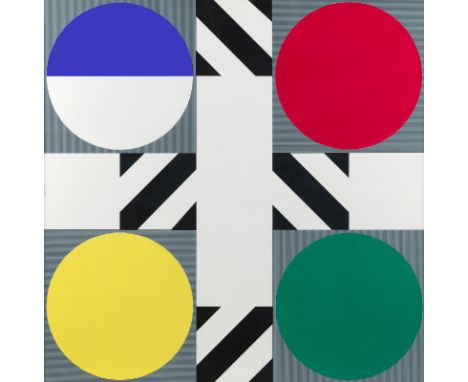Sugai, KumiKobe, 1919 - 199688 x 88 cm, R.Quatres balles. Farbserigraphie auf Karton. In Bleistift unten mittig signiert und 