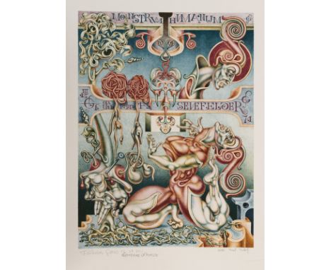 Konvolut: 11 Grafiken und Arbeiten auf PapierVersch., o. R.Verschiedene Künstler u.a. Volker Kriegel, Aguilar, de Brito, Lach