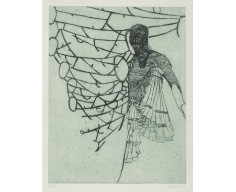 Kochs, ChristoferOsnabrück, geboren 196939,5 x 29,5 cm, R.2 Bl.: Ohne Titel, 2007. Farbradierung auf Bütten. Beide in Bleisti