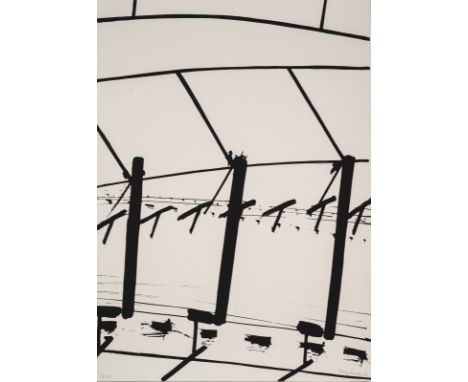 Sonderborg, d.i. Kurt R. HoffmannSonderborg, 1923 - Hamburg, 2008104 x 73,5 cn, o. R.Ohne Titel, 1966. Serigraphie auf Bütten