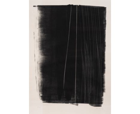 Hartung, HansLeipzig, 1904 - Antibes, 1989Blattgröße: 105 x 75,5 cm, R.Ohne Titel. Lithografie auf Bütten. In Bleistift unten