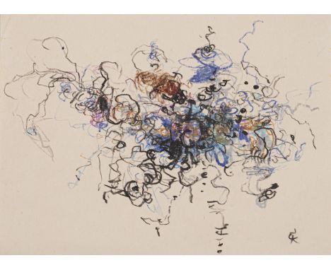 Cavael, RolfKönigsberg, 1898 - München, 1979Versch., o. R.7 Bl.: Ohne Titel, 1960; o. J.  Farbkreide oder Kugelschreiber auf 