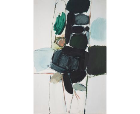 Kirchberger, Günther C.Kornwestheim, 1928 - Bad Boll/Göppingen, 2010116 x 73 cm, R.Ohne Titel, 1963. Öl auf Leinwand. In Öl u
