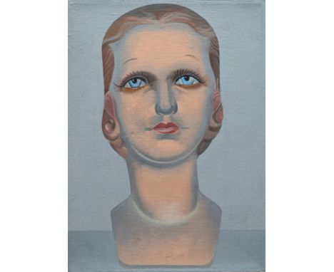 Dreher, PeterMannheim, 1932 - 202033 x 24 cm, o. R."Puppe", 2004. Öl auf Leinwand. In der nassen Farbe unten rechts datiert "