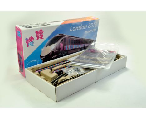 Model Railway H0 00 issue comprising Hornby No. R1153 London Olympics 2020 Train Pack. Excellent in (slightly faded) Box. Enh