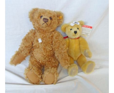 A large Steiff Teddy bear with growl - sold with a Deans Collector's Club Teddy bear