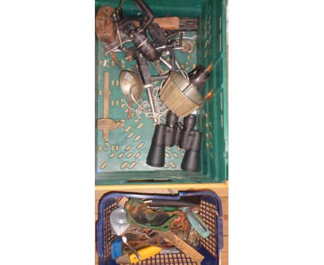 A tray of tools, etc.