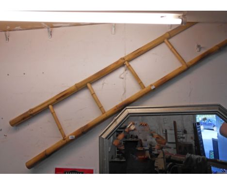 A bamboo four tread ladder