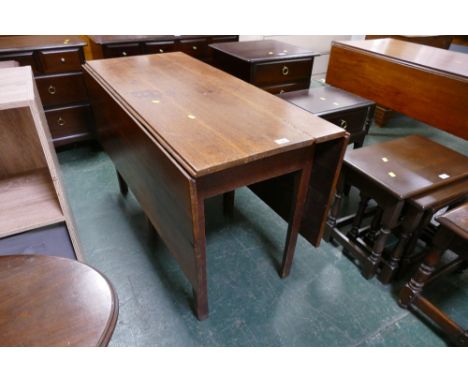 Victorian oak twin drop flap gate leg table 
