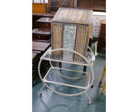Glazed trolley and hamper 