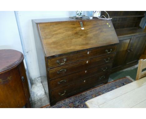 19th century bureau with fitted interior 