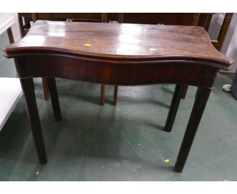 Early 19th century mahogany card table 