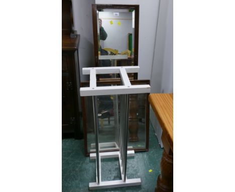 Mirrors and shoe rack 