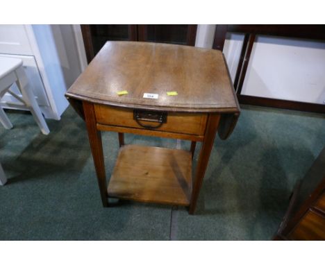 Edwardian twin drop flap bedside cabinet/table 