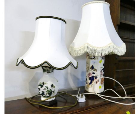 Two Masons lamps, tallest 58 cm