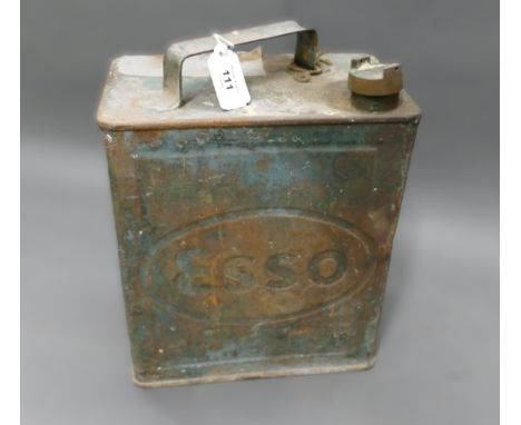 Vintage green Esso fuel can. 