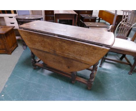 19th century oak gate leg table 