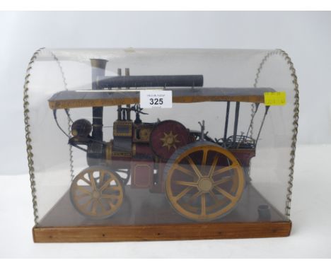 Card scratch built steam engine model Jethro Steam &amp; Electrical Amusement Co in handmade case 