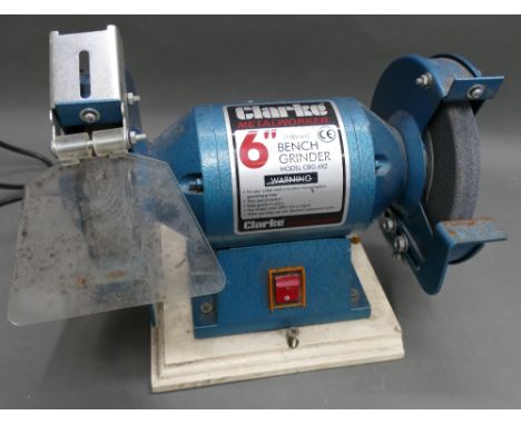 Clarke 6" dual bench grinder.