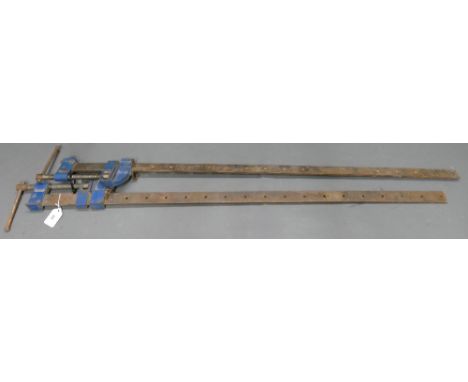 Pair of Record 135 metal sash clamps. 