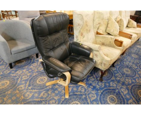 Modern leather armchair 
