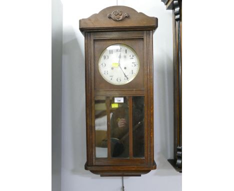 Oak wall clock 