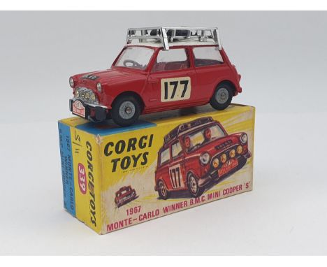A boxed Corgi Toys No.339 1967 Monte-Carlo Winner B.M.C. Mini Cooper 'S' with leaflet, Nr M-M, box Ex 