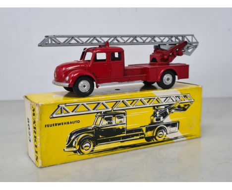 A boxed Marklin 8023 Fire Ladder, Nr M, box Ex 