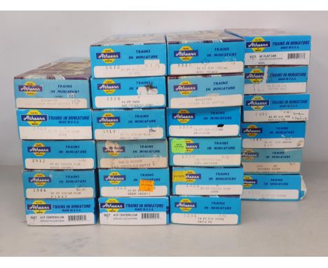 Twenty three boxed Athearn HO scale American Wagons 