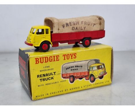 A boxed Budgie Toys Renault Fresh Fruit Lorry, VG, box Ex 